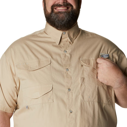 Columbia Men's Standard Bonehead SS Shirt, Fossil, X-Small, Fossil, XS