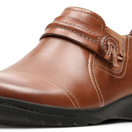 Clarks Women's Cheyn Madi Slip-On Loafer, Dark Bro