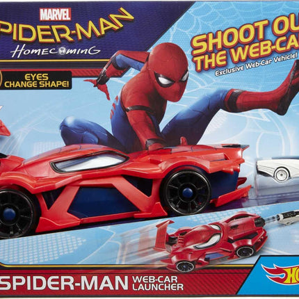 Hot Wheels Marvel Spider-Man Lanzador de Coches Web