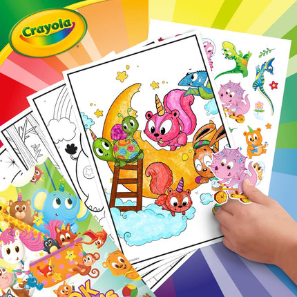 Libro para colorear Crayola, Gran libro de amigos animales, 288 páginas para colorear, Regalo para niños de 3, 4, 5 y 6 años
