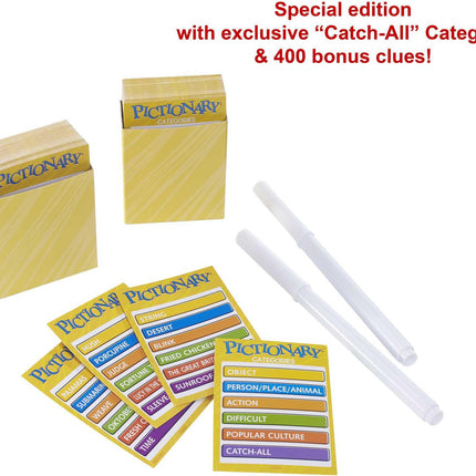 Mattel Games Pictionary Classic Board Game of Drawing & Guessing for Families & Game Night, Team Play with Unique Catch-All Category for Players 8+ Years