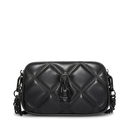 Steve Madden Women's Daisy Quilted Crossbody, Black, One Size