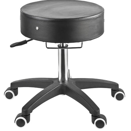 Master Massage Glider Ergonomic Round Swivel Adjustable Rolling Hydraulic Stool Barber Dental Chair for Therapist, Clinic, Tattoo, Spas, Facial, Beauty, Lash, Salons, Home, Studio, Office Use.