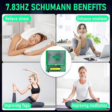 Schumann Resonance Wave Generator, Adjustable Sine Signal Generator, 7.83Hz Atmospheric Wave Device for Ambient Atmosphere, Meditation Scenes & Electronic Experiment, USB Powered
