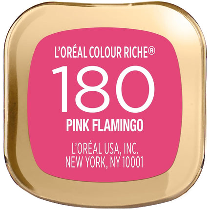 L'Oreal Paris Colour Riche Lipcolour, 180 Pink Flamingo, 5ml, Pink Flamingo