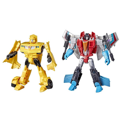 Transformers Toys Heroes and Villains Bumblebee and Starscream 2-Pack 17.5-cm Action Figures