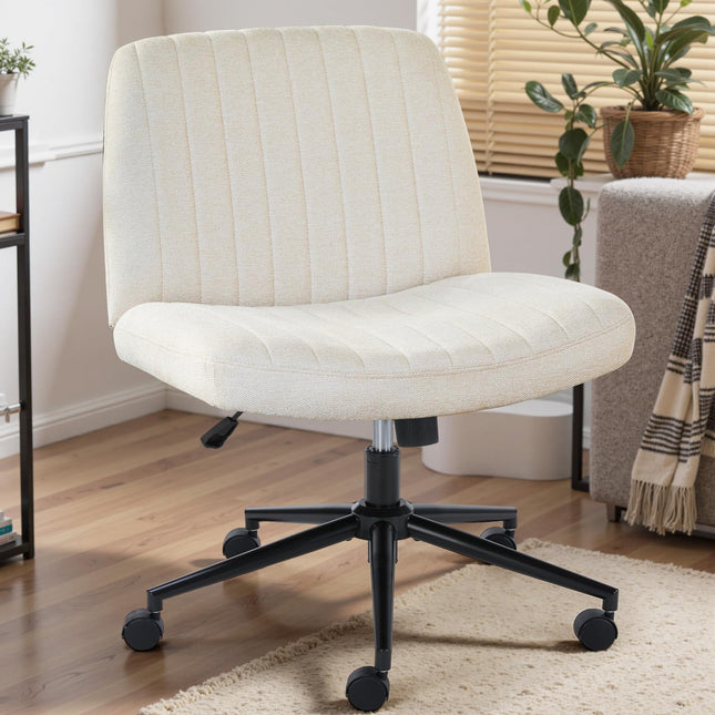 DUMOS Criss Cross Chair with Wheels, Wide Cross Le