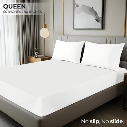 Utopia Bedding Queen Fitted Sheet - Bottom Sheet - Deep Pocket - Soft Microfiber -Shrinkage and Fade Resistant-Easy Care -1 Fitted Sheet Only (White)