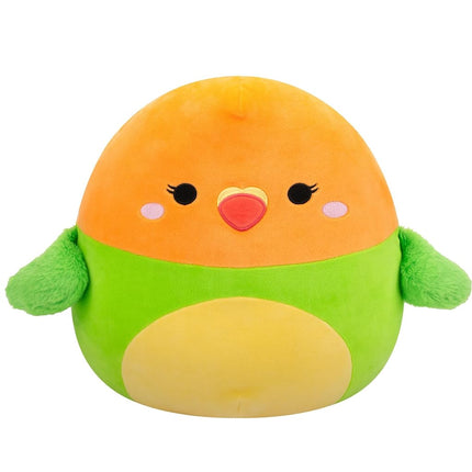 Squishmallows Original 14-Inch Plath Green and Orange Lovebird - Official Jazwares Plush (Large)