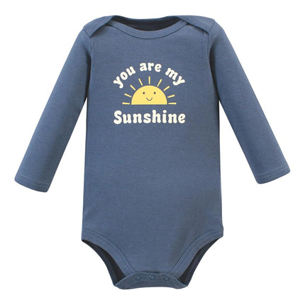 Hudson Baby Bébé Unisexe Bébé Unisexe Bodys à Manches Longues en Coton, Kind Human, 6-9 Mois, Lot de 3 Kind Human, 6-9 Mois