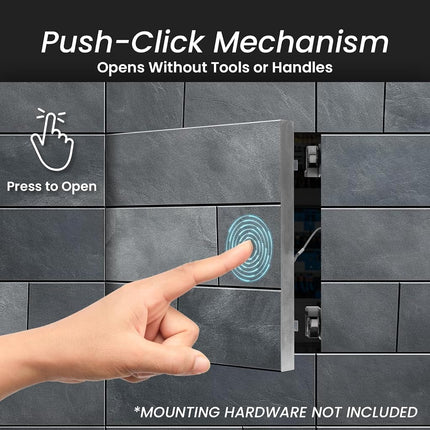 Repa Market 8 x 8 Inch Access Panel for Drywall with Aluminum Frame/Wall Hole Cover/Access Door Panel with Click Function – Heavy-Duty Service Hatch for Plumbing, Electrical, HVAC Access Door