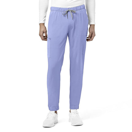 WONDERWINK Renew Men's Jogger Scrub Pant, Ceil Blu