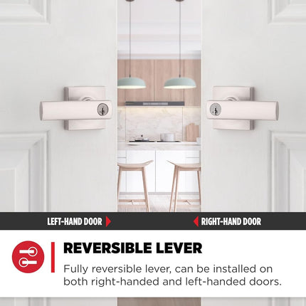 Kwikset 94050-652 Lever, Satin Nickel