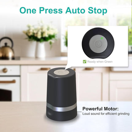 Fullicon Cordless Electric Pill Crusher, One-Touch Fine Powder, Star Grey