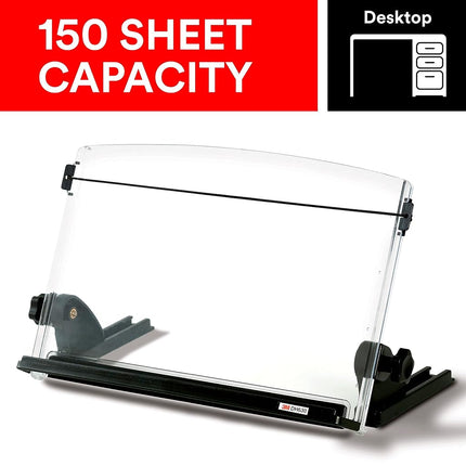 3M in-Line Document Holder 35.5cm x 30.4cm x 7.6cm DH630, Black/Clear