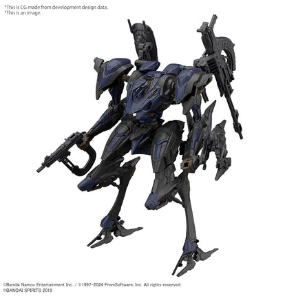 BANDAI Hobby 30MM Armored CORE VI Fires of Rubicon - Schneider NACHTREIHER/40E Steel Haze Model Kit