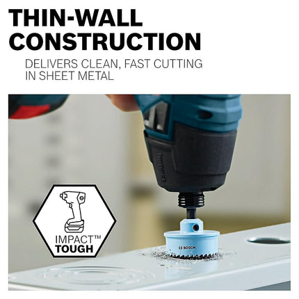 Bosch HTW78 7/8 In. Thin-wall Hole Saw, Blue