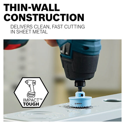 Bosch HTW78 7/8 In. Thin-wall Hole Saw, Blue