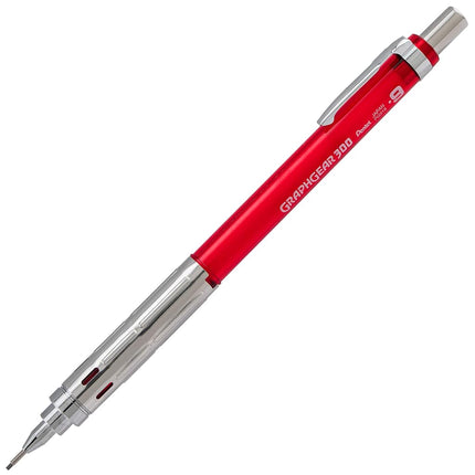 Pentel GraphGear 300 Mechanical Pencil, Box of 12 Pencils, red (0.9mm)