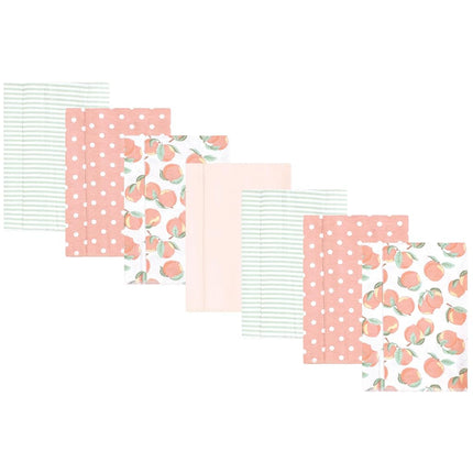 Hudson Baby Unisex Baby Flannel Burp Cloth 7pk, Sw