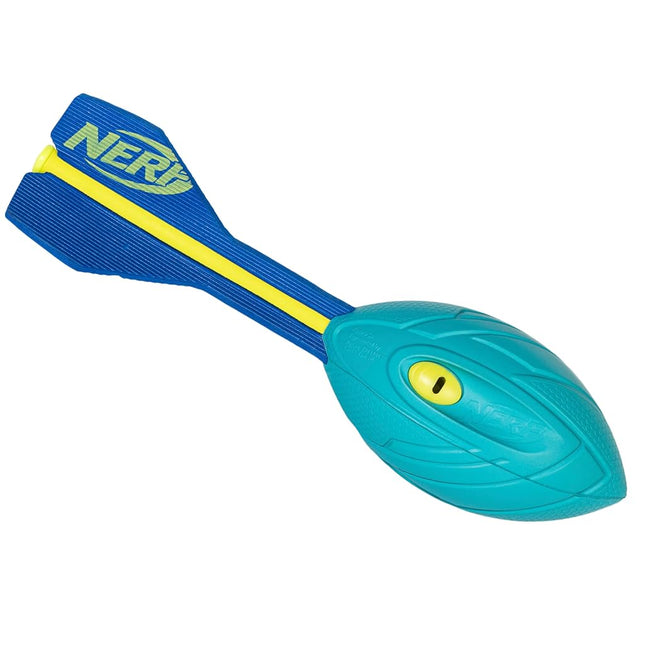 NERF Neon Vortex Aero Howler Foam Football - NERF Soft Vortex Football for Long-Distance Throws - Great for Pool and Beach Football - Kids Aero Howler Whistle Vortex Foam Ball - Neon