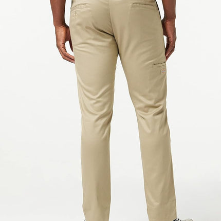 Dickies Men's Skinny Straight Fit Work Pant, Desert Sand, 30x32