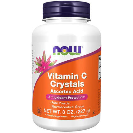 NOW Vitamin C Crystals Ascorbic Acid 100% Pure Pow