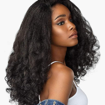 Sensationnel Synthetic Instant Weave Curls Kinks&Co Half Wig - HEART BREAKER (2 Dark Brown)
