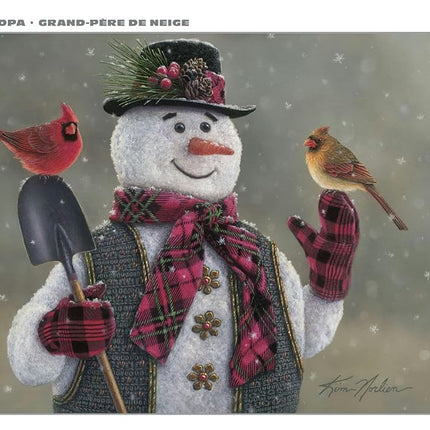 Buffalo Games – Kim Norlien - Snow Grandpa - 500 Piece Silver Select Jigsaw Puzzle Colorful Puzzles for Adults – Precision-Cut Pieces, Beautiful Artwork, and Hours of Relaxing Fun