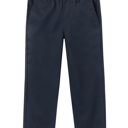 Nautica Boys' Flat Front Twill Pant Track, Navy/Pull-on, 3 Years