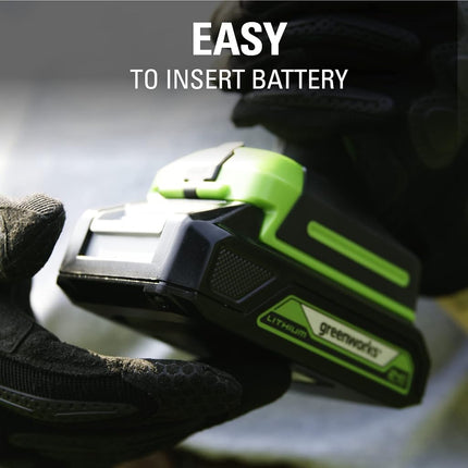 Greenworks 24V Cordless Shear Shrubber, 1.5Ah USB (Power Bank) Battery and Charger Included SH24B1510