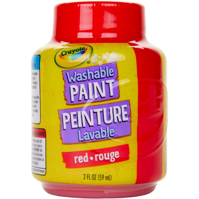 Crayola Washable Paint, 2 Oz, Red