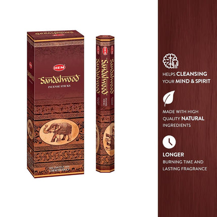 Hem Saffron Incense Sticks (120 Sticks, 6 Boxes Inside) - 9 Inches Long, 20g per Box - Promote Serenity and Relaxation.