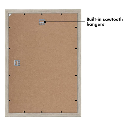 Americanflat A3 Picture Frame in Driftwood - Engineered Wood with Shatter Resistant Glass - Horizontal and Vertical Formats for Wall - 29.7x42 cm