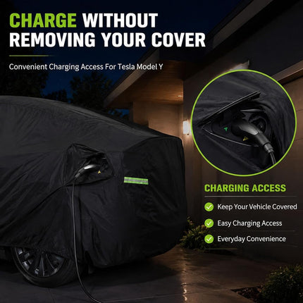 Morhept Car Cover for Tesla Model Y Waterproof Outdoor Cover