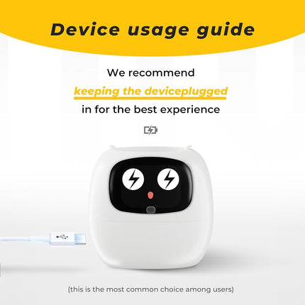 PLANTSIO Smart pet Planter Robot Guidance on Plant Care with Emojis, Adorable Plant Companion with Rich Gesture Interaction, Neat Desk Setup Gift (Butter)