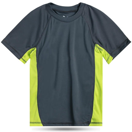 Kanu Surf Garçon T-shirt de bain anti-UV à manches courtes UPF 50, Cb Charcoal, 4T