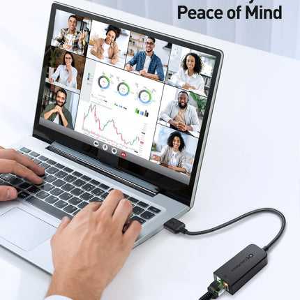 Cable Matters (paquete de 2) Adaptador USB a Ethernet - Conectar y usar con compatibilidad con clonación de dirección MAC PXE, adaptador USB 3.0 a Gigabit Ethernet para laptop, compatible con 10/100/1000Mbps