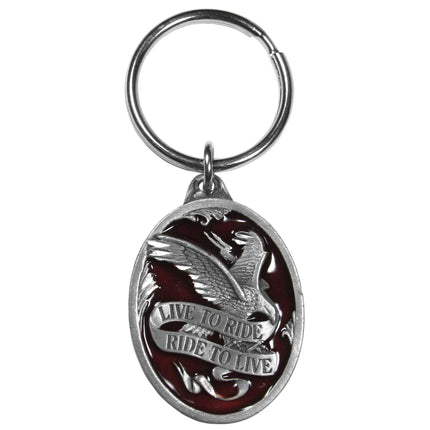 Siskiyou Automotive Metal Key Chain Live to Ride M
