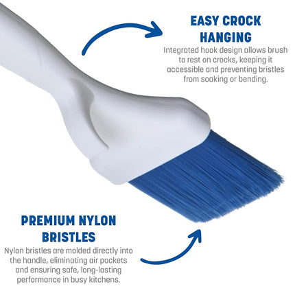 Carlisle 4040214 Sparta Meteor Pastry/Basting Brush, 3", Blue