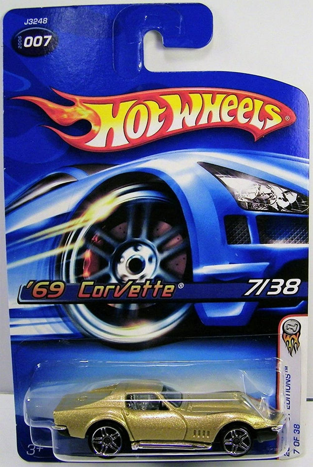 HOT WHEELS 2006 FIRST EDITIONS GOLD '69 CORVETTE 7