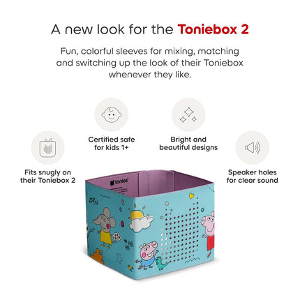 Tonies Sleeve - Decorative Wrap for Toniebox 2 - Peppa Pig