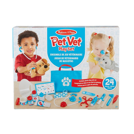 Melissa & Doug Pet Vet Set | Animal Care Kit for Kids, Doctor Role Play Toys for Children | Age 3+