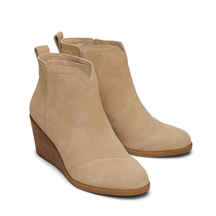 TOMS Clare de mujer, gamuza color avena, 8.5