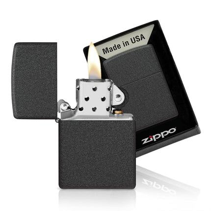 Zippo Adult-Unisex 236 Classic Black Crackle Lighter