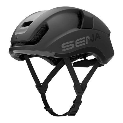 Sena S Mesh Intercom Smart Road Cycling Helmet (Matte Black, Medium)