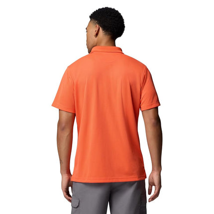 Columbia Men's Utilizer Short Sleeve Polo, Zing, Large Tall
