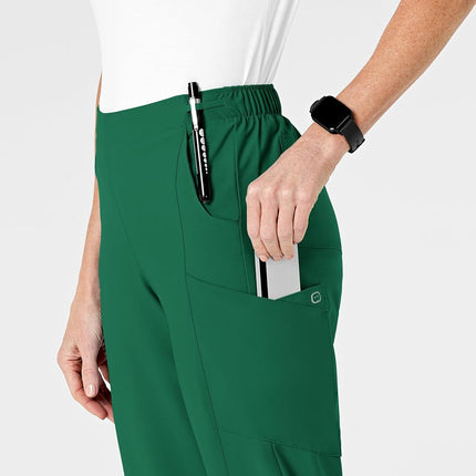 WonderWink Tall Size Women's Flat Front Cargo Pant, Hunter, X-Large Petite