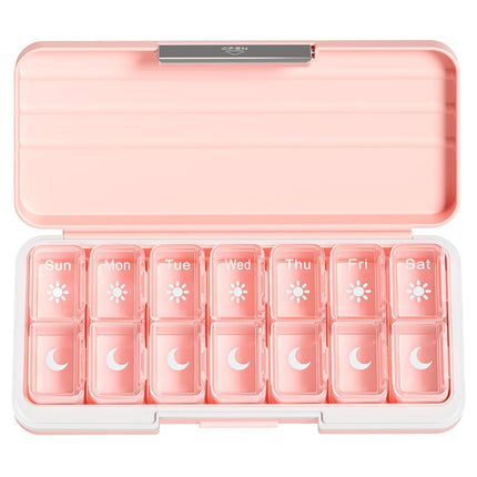 Zoksi Am Pm Pill Organizer 7 Day, Weekly Pill Box 