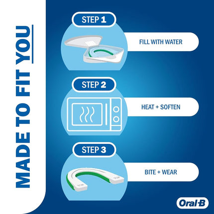 Oral-B Nighttime Dental Guard, Less Than 3-Minutes for Custom Teeth Grinding Protection with Scope Mint Flavor, Standard
